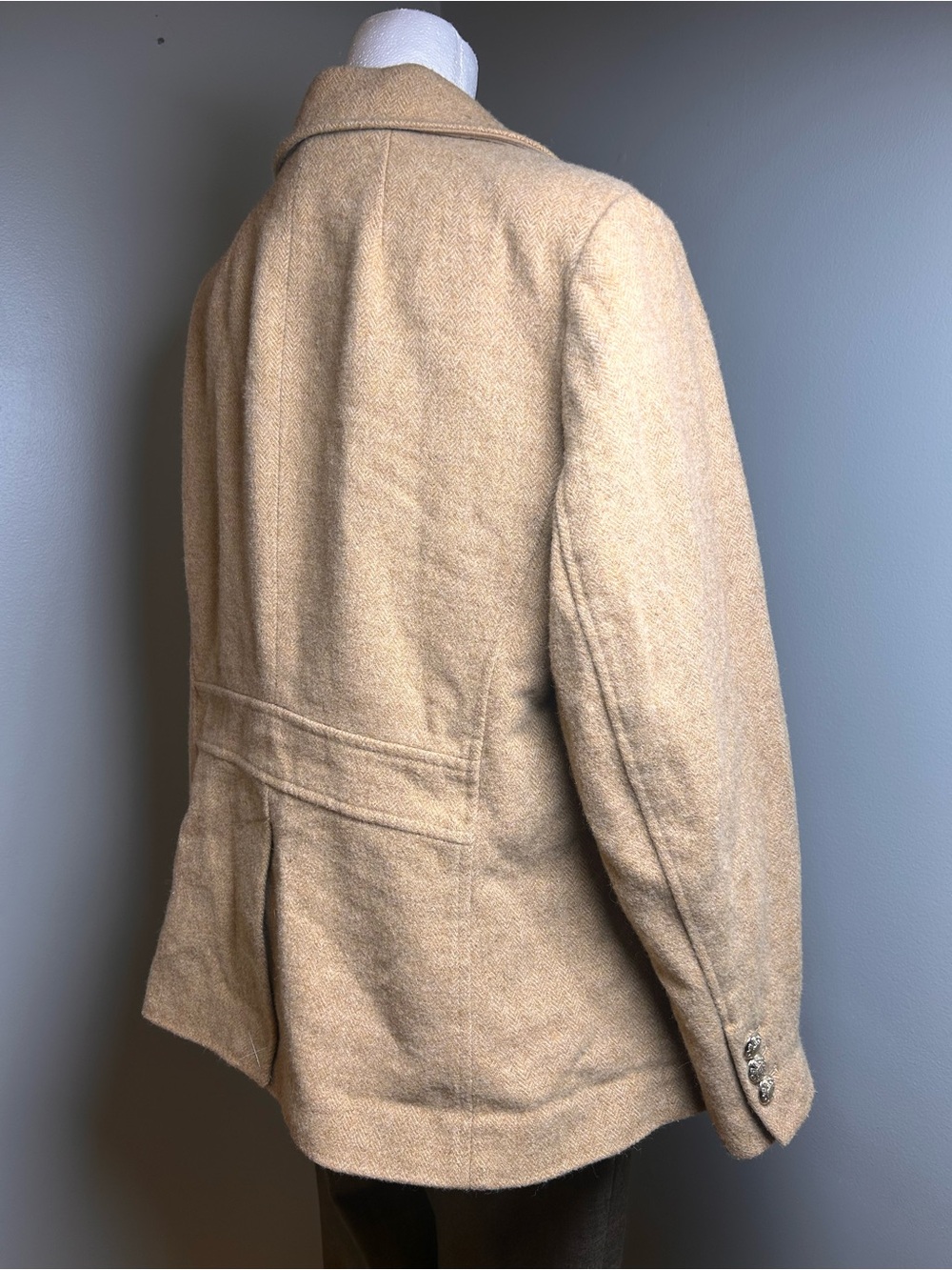 Talbots Plus 14W Wool Blend
Herringbone Blazer Tan - Picture 7 of 13